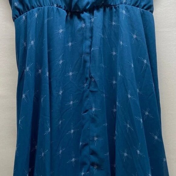 Torrid Sleeveless Dress Women's Size 0 Blue Gem Starburst Design Tank Top EUC - Picture 7 of 13